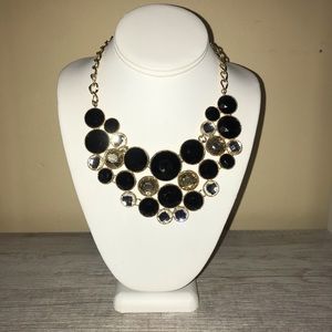 Black and Gold Statement Necklace